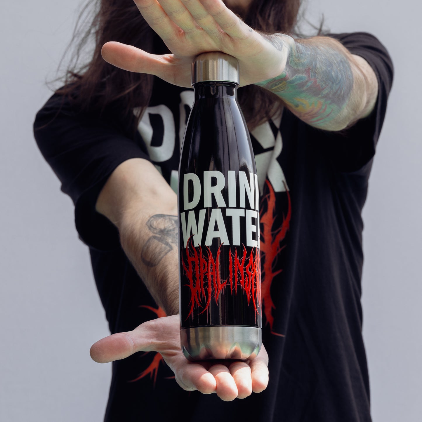 OPAL IN SKY "Drink Water" Stainless Steel Water Bottle