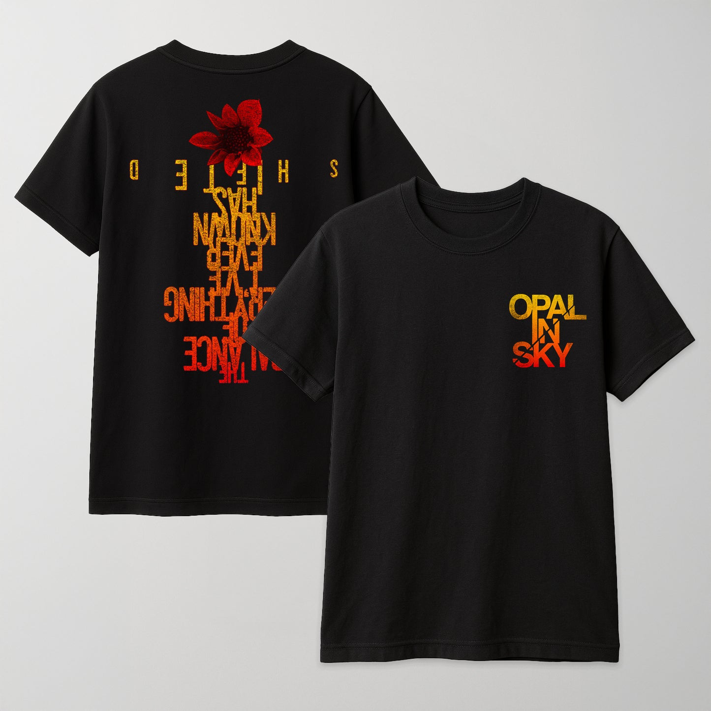 OPAL IN SKY "The Balance Has Shifted" Front/Back Unisex T-Shirt