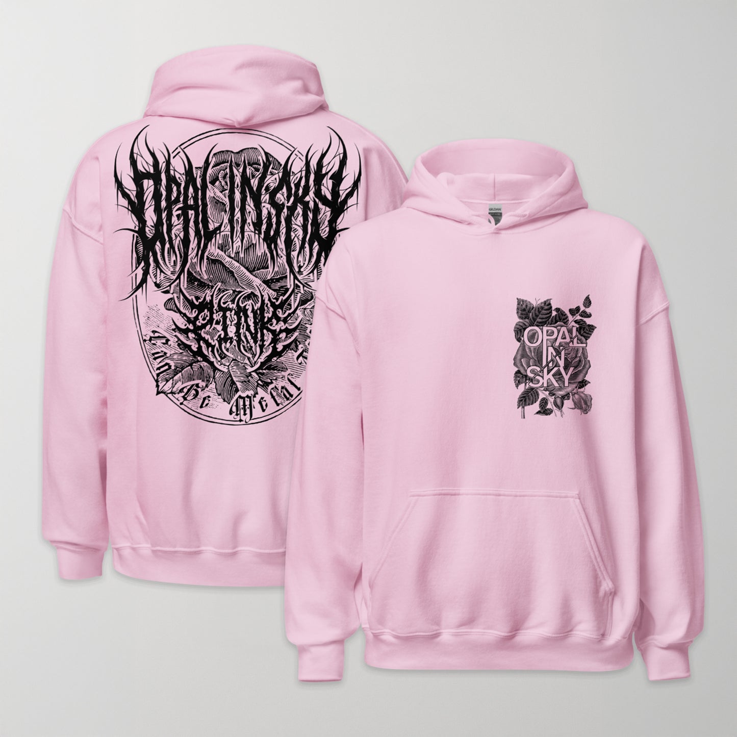 OPAL IN SKY "Pink Can Be Metal Too" Pink Unisex Hoodie