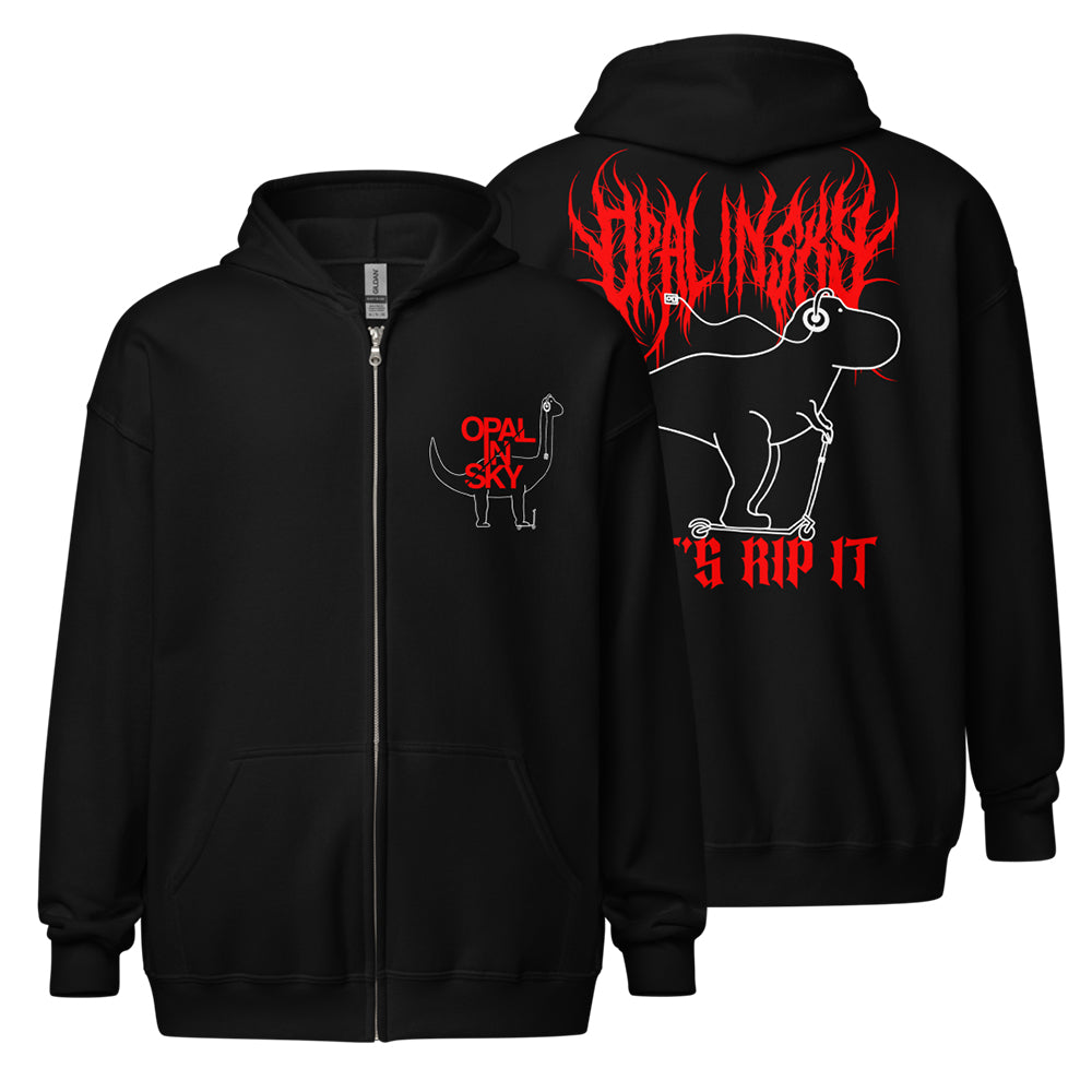 OPAL IN SKY “Let's Rip It” Zip Up Hoodie – OPAL IN SKY Merch