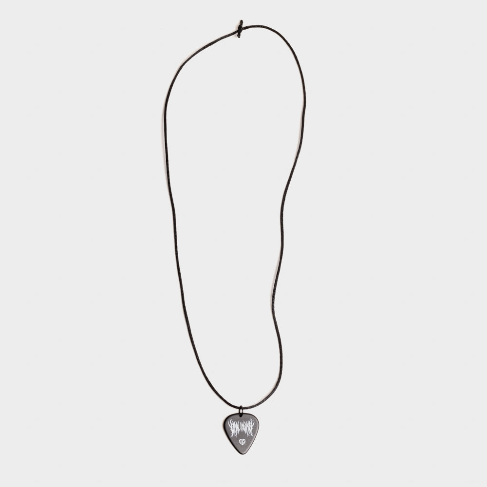 Signed Big White Pick & Signed String Breaker Necklace