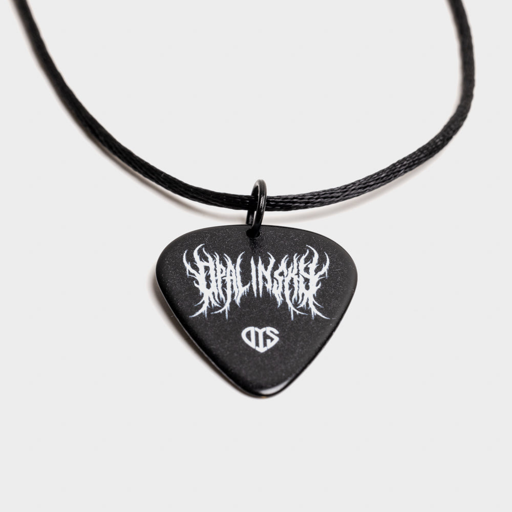 Signed Big White Pick & Signed String Breaker Necklace