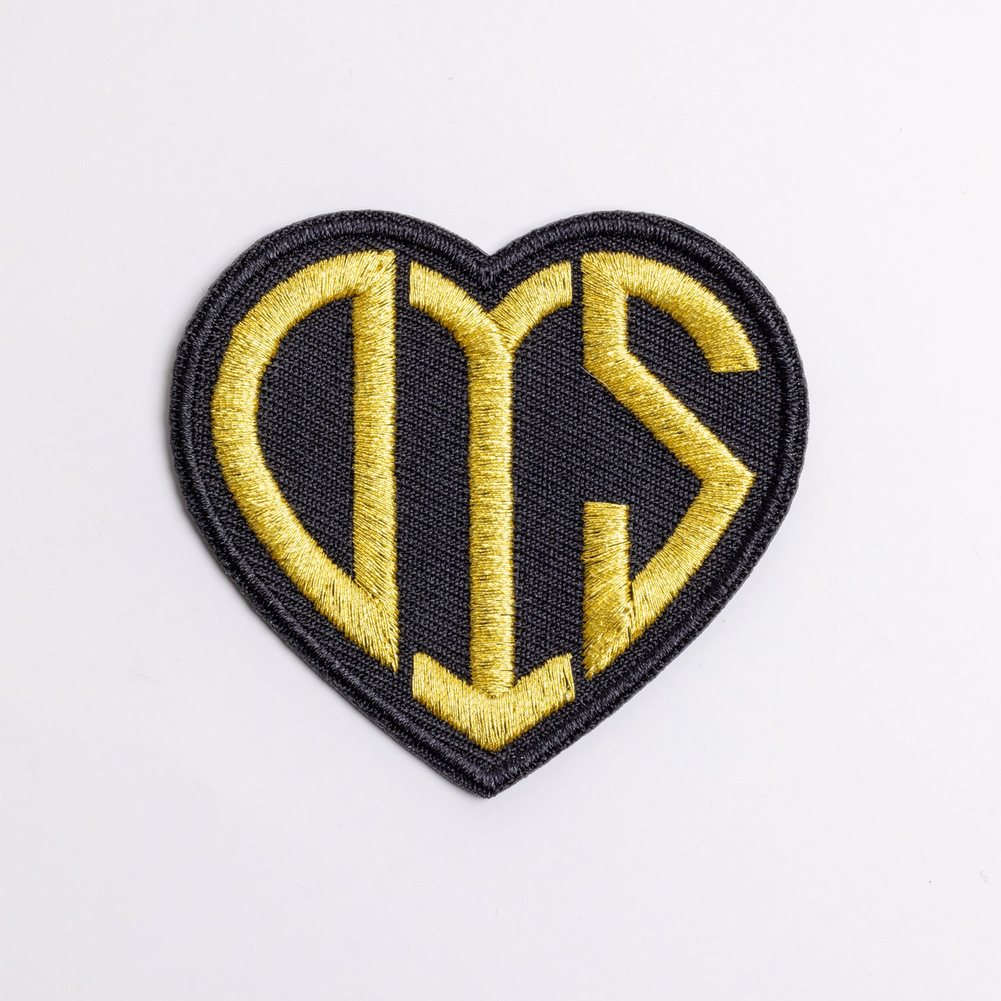 OPAL IN SKY "Gold Heart Patch" Iron On Patch