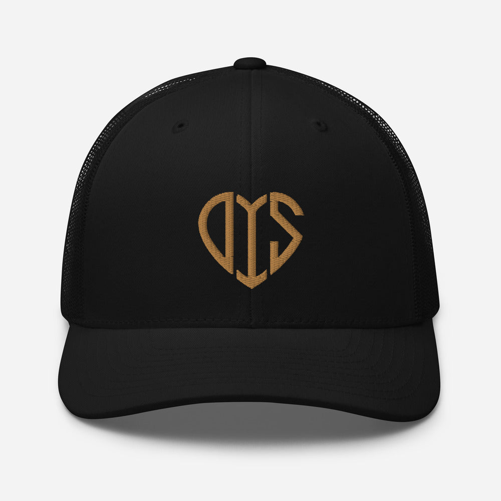 OPAL IN SKY "Gold Heart" Trucker Hat