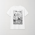 OPAL IN SKY "Lost Moon by Alyvia" White Unisex T-Shirt