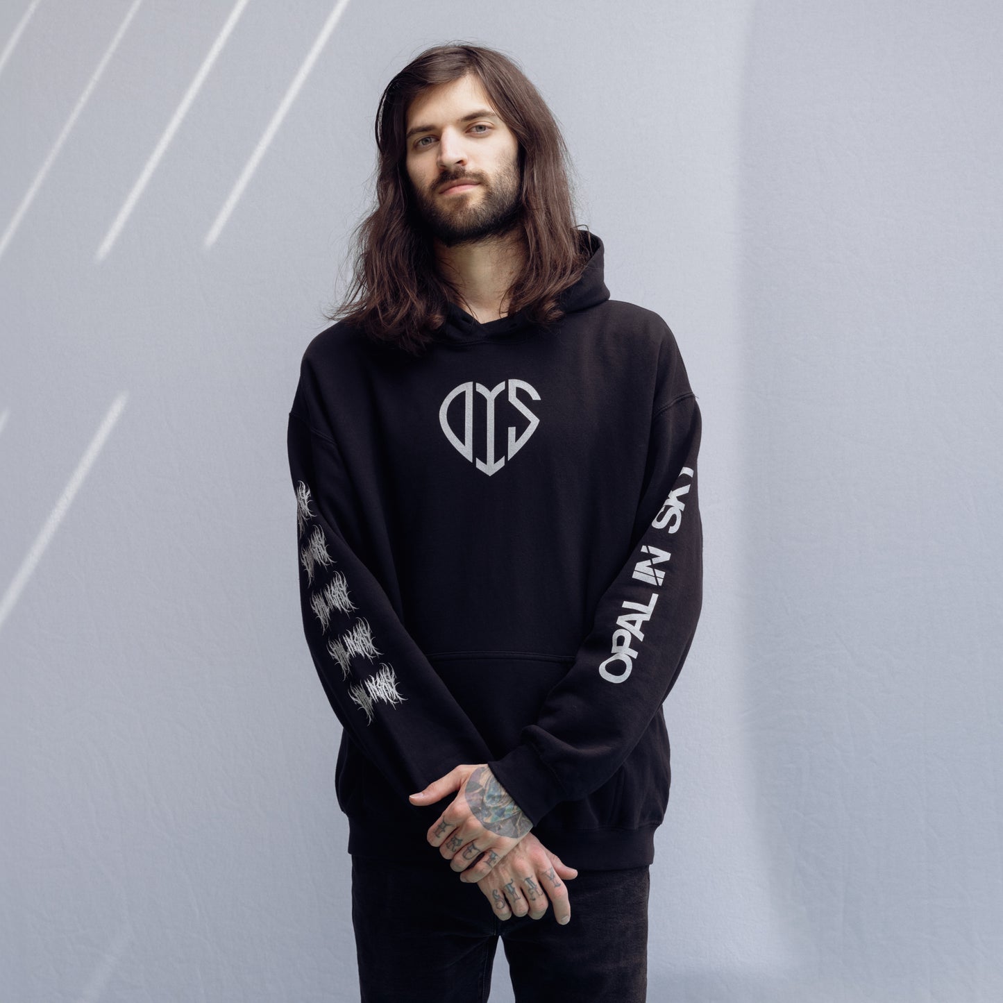 OPAL IN SKY "Black Heart" Unisex Hoodie