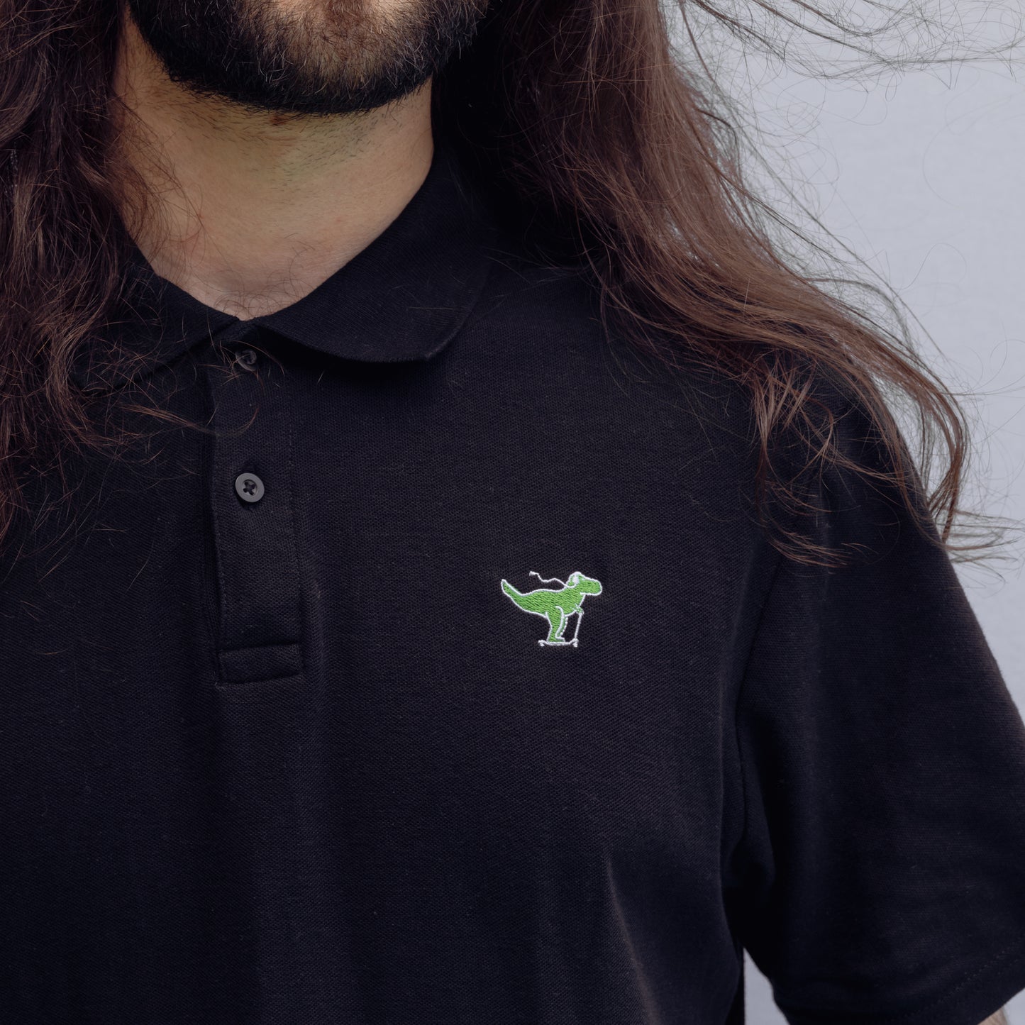 OPAL IN SKY "Dino Scooter" Polo Shirt