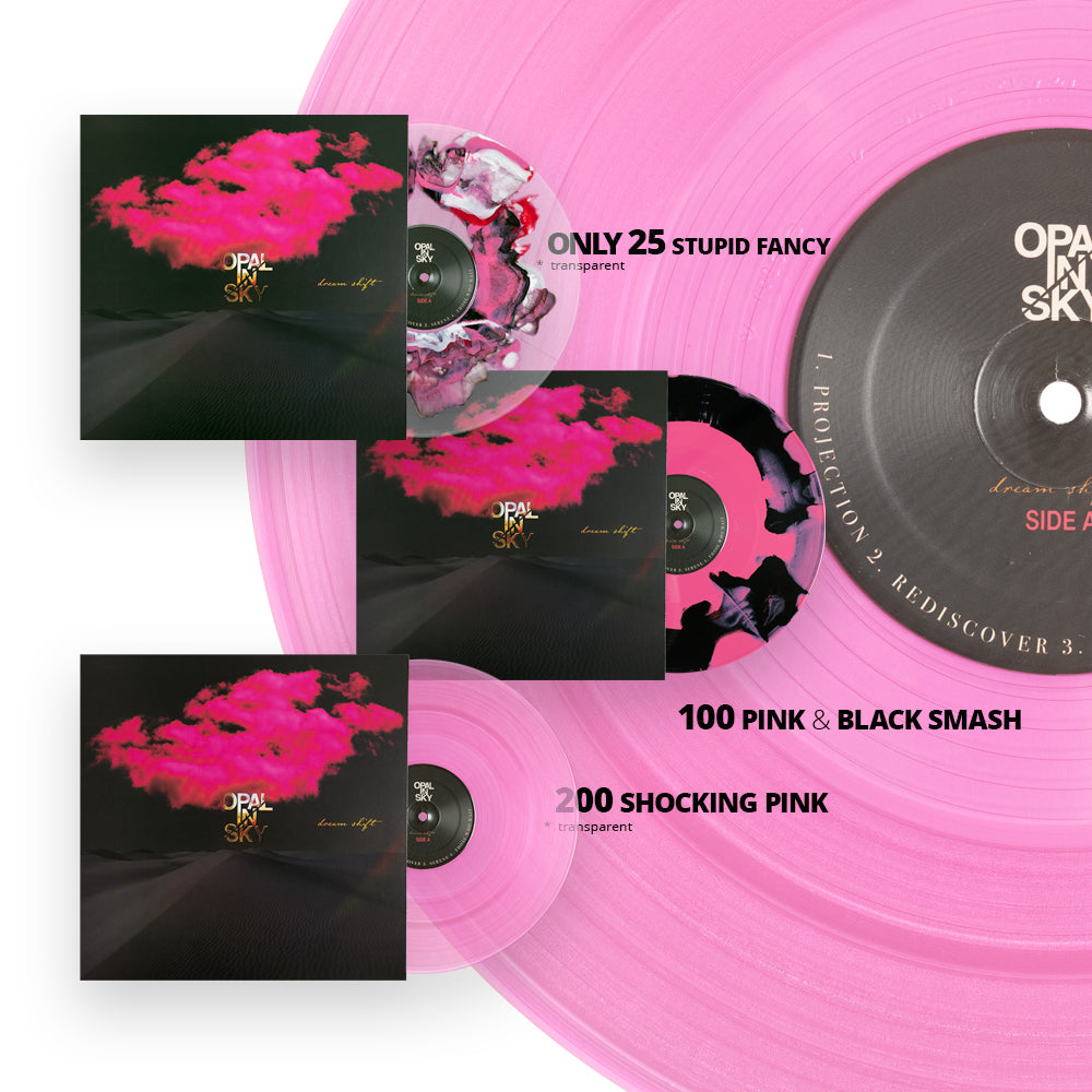 OPAL IN SKY "Dream Shift" Vinyl LP - Pink & Black Smash