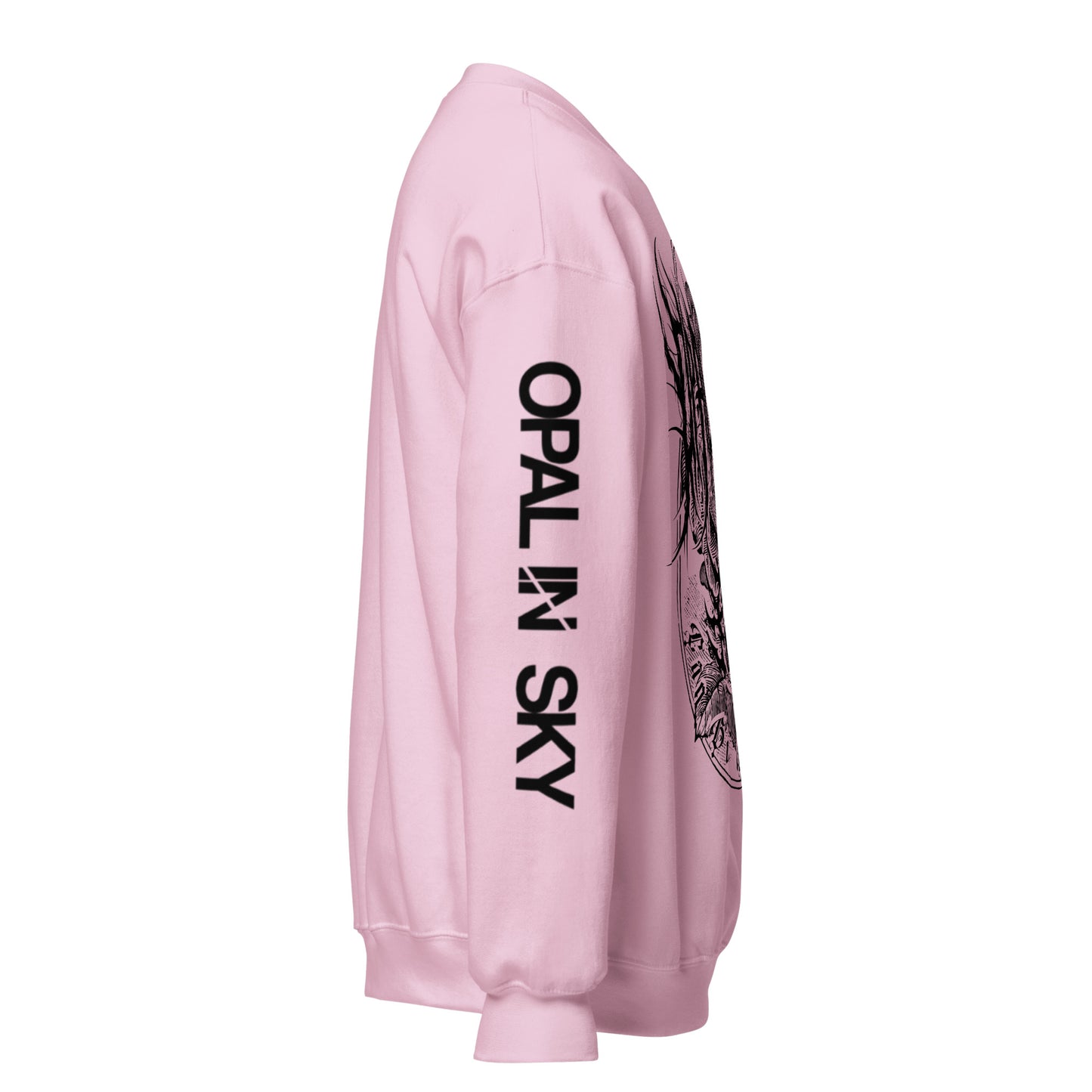 OPAL IN SKY “Pink Can Be Metal Too” Pink Unisex Sweatshirt