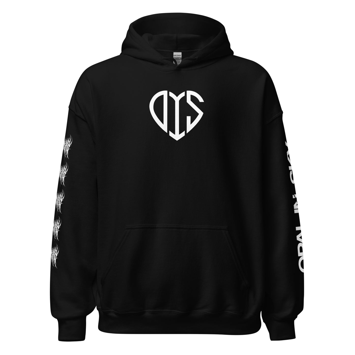 OPAL IN SKY "Black Heart" Unisex Hoodie