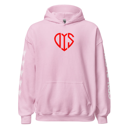 OPAL IN SKY "Pink Heart" Unisex Hoodie