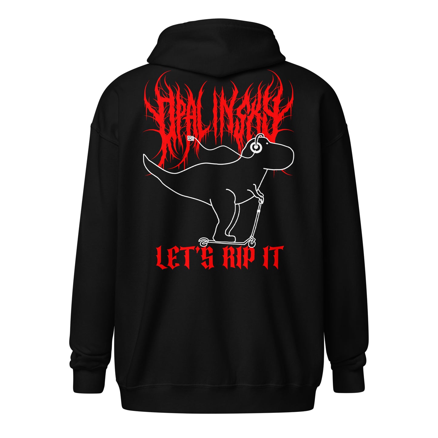 OPAL IN SKY “Let’s Rip It” Zip Up Hoodie