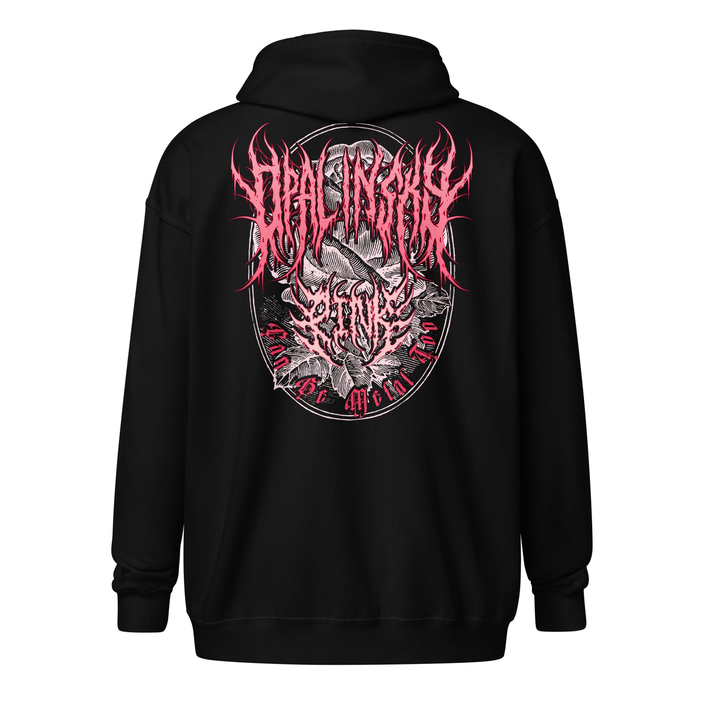 OPAL IN SKY “Pink Can Be Metal Too” Unisex Zip Hoodie