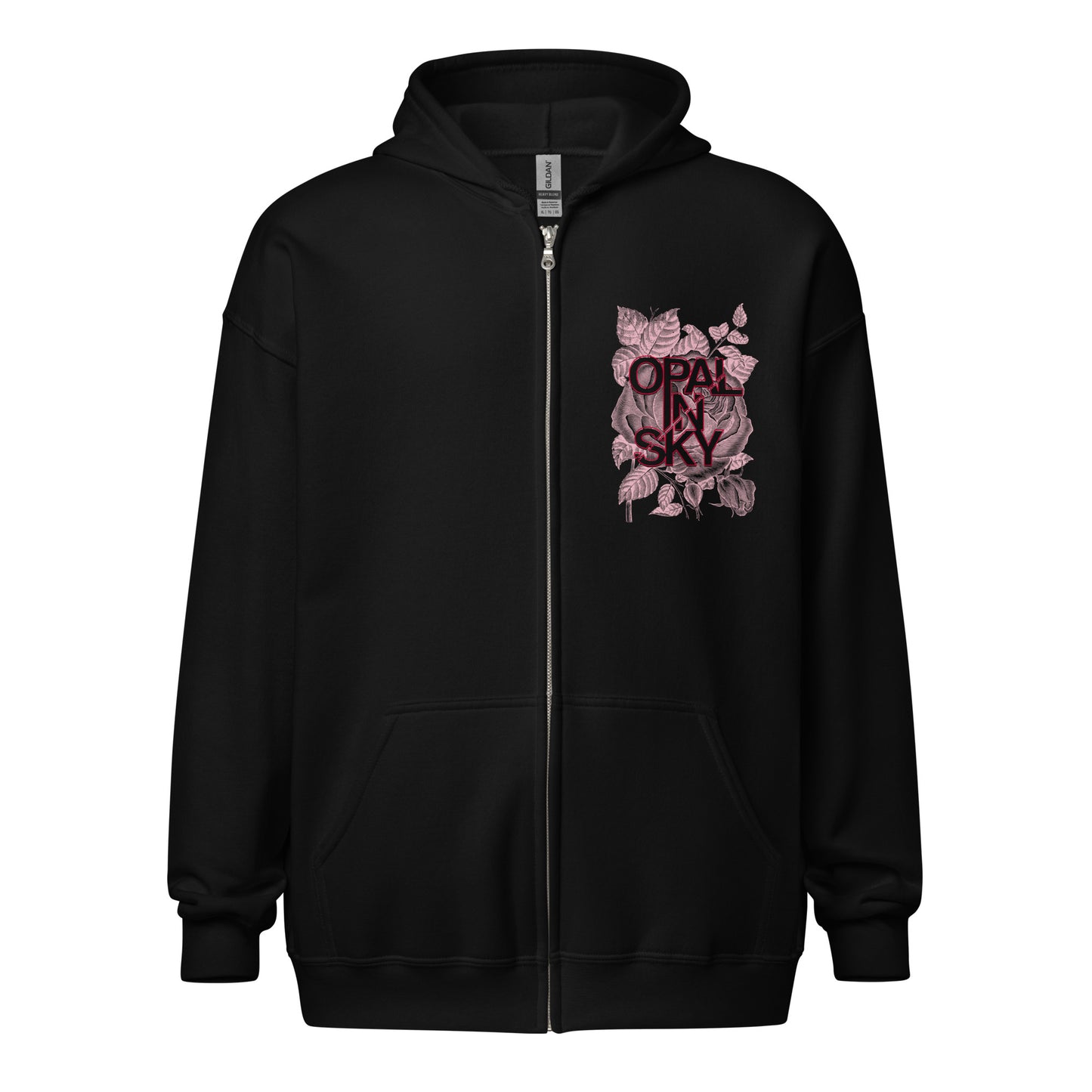 OPAL IN SKY “Pink Can Be Metal Too” Unisex Zip Hoodie