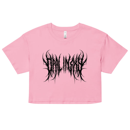 OPAL IN SKY “Pink Deathcore” Women’s Crop Top